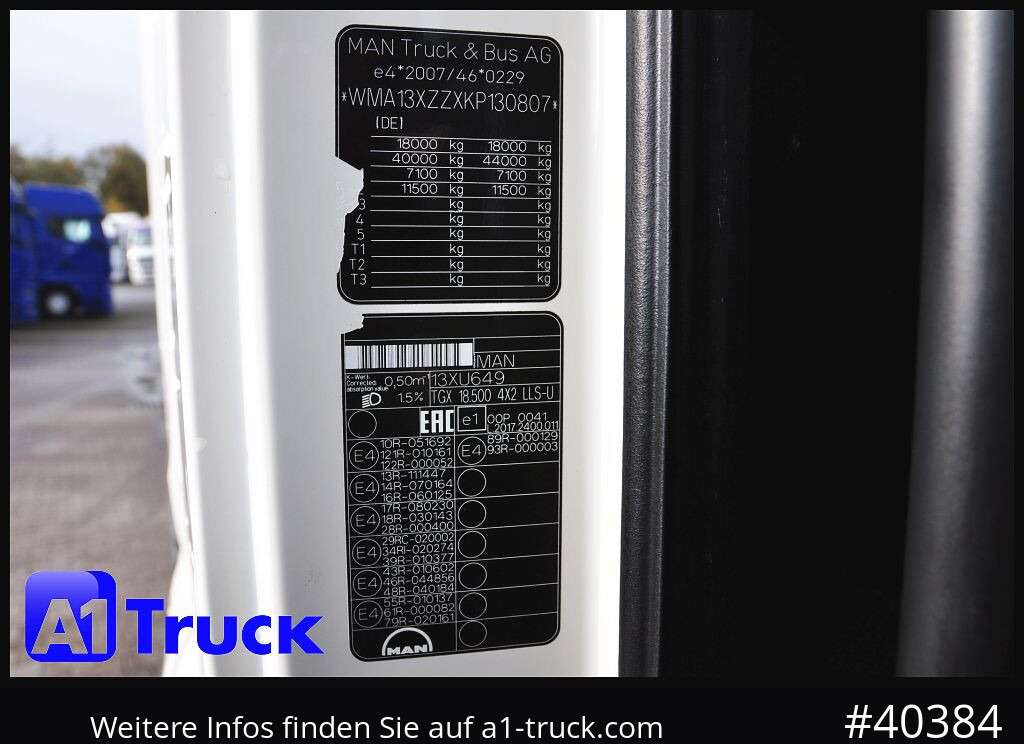 Tractor MAN TGX 18.500 XXL Low, Inarder Navi Standklima,