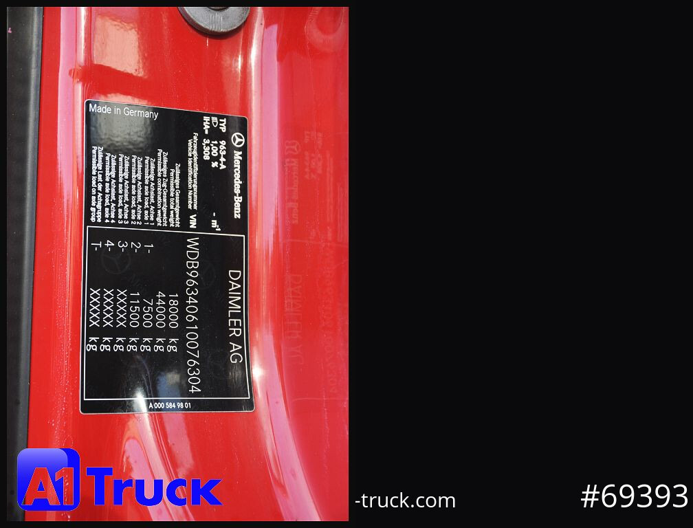 Tractor MERCEDES-BENZ Actros 1832, Lowliner, 1 Vorbesitzer