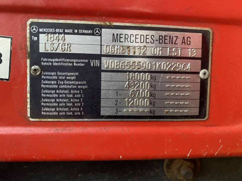 Tractor Mercedes-Benz SK 1844 V8 | HYDROLIC | RETARDER | MANUEL GEAR | HUB REDUCTION |: foto 17