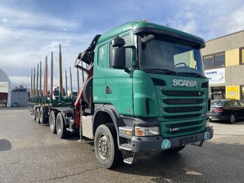 Tractor Scania 6X4X4 Holz Komplettzug, Kran Palfinger Epsilon: foto 1