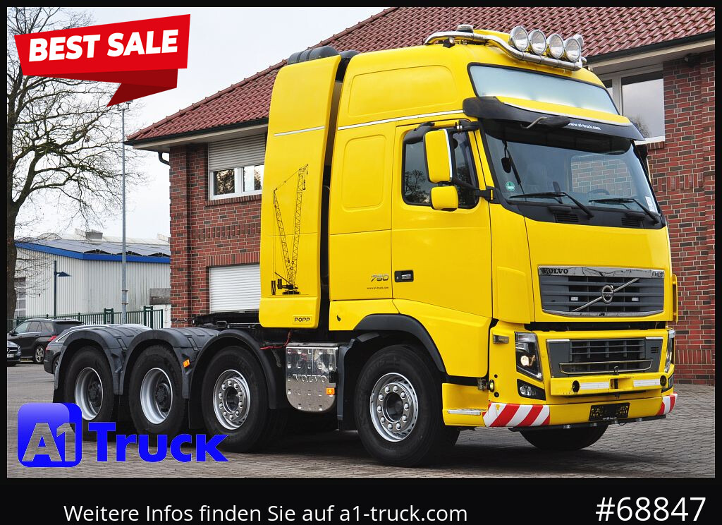 Tractor VOLVO FH16, 750, 8x4,Schwerlast 180to, 8x4, Hydraulik, Top Zustand