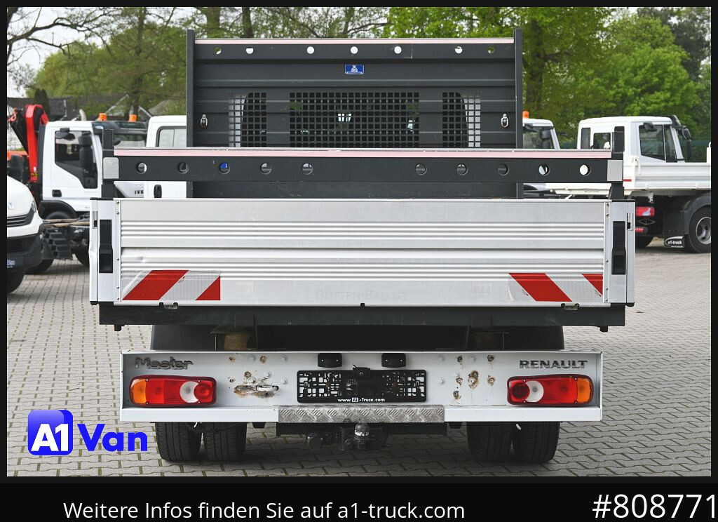 Carrinha de caixa aberta RENAULT Master Pritsche Doka, AHK 3,5Tonnen , Klima, Luftfederung