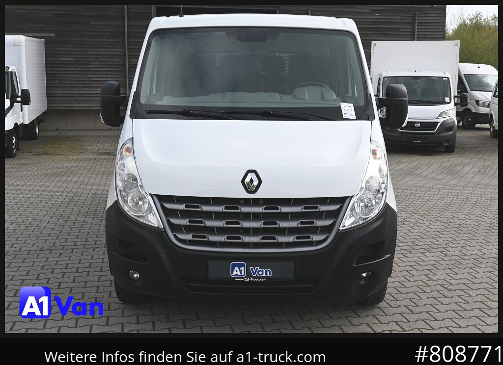 Carrinha de caixa aberta RENAULT Master Pritsche Doka, AHK 3,5Tonnen , Klima, Luftfederung