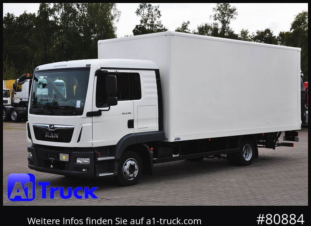 Carrinha de contentor MAN TGL 8.190 4x2 L-Haus Schlafkabine