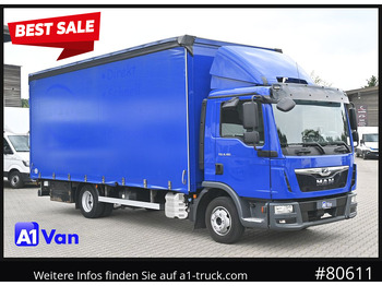 Carrinha de lona MAN TGL 8.180 4x2 Pritsche Plane, LBW, Klima