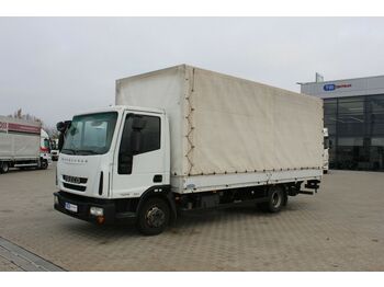 Carrinha de lona Iveco EUROCARGO 75E18, EURO 5 EEV, HYDRAULIC LIFT: foto 1