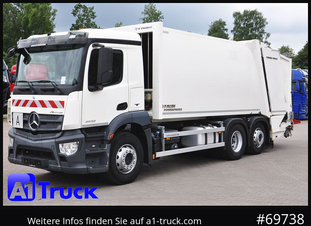 Caminhão de lixo MERCEDES-BENZ Antos 2532 Faun Powerpress II Zöller Detla 2301,