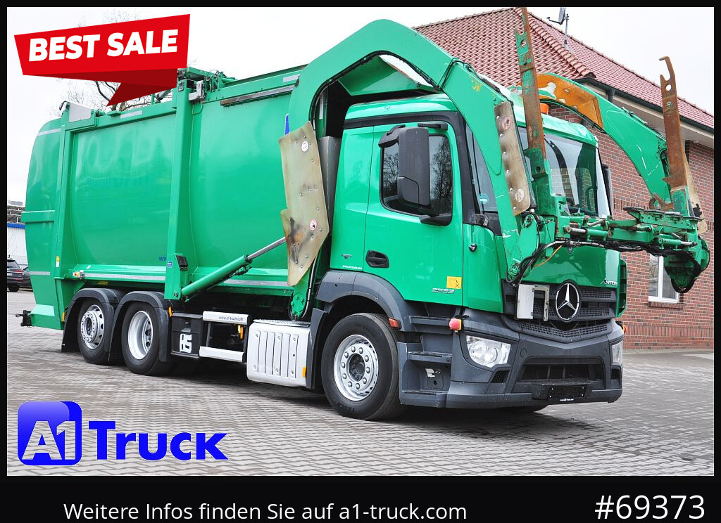 Caminhão de lixo MERCEDES-BENZ Antos 2533, HS Millenium XXL37 Überkopflader,