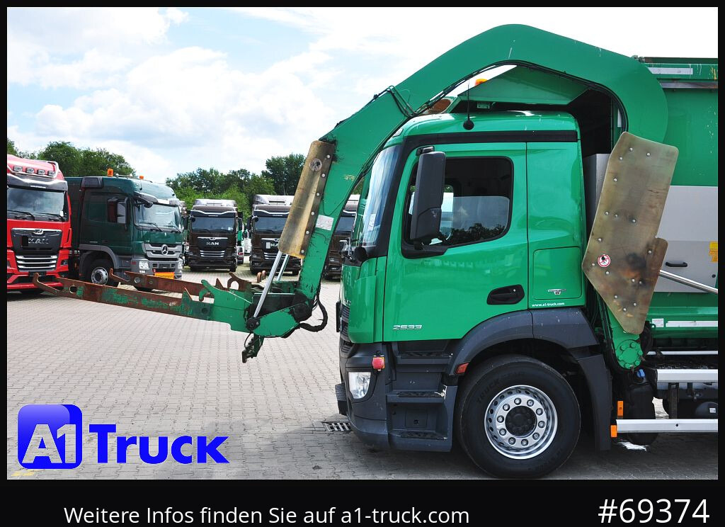 Caminhão de lixo MERCEDES-BENZ Antos 2533, HS Millenium XXL37 Überkopflader,