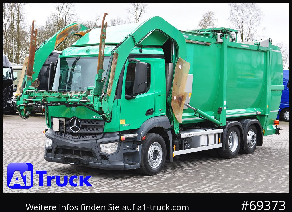 Caminhão de lixo MERCEDES-BENZ Antos 2533, HS Millenium XXL37 Überkopflader,