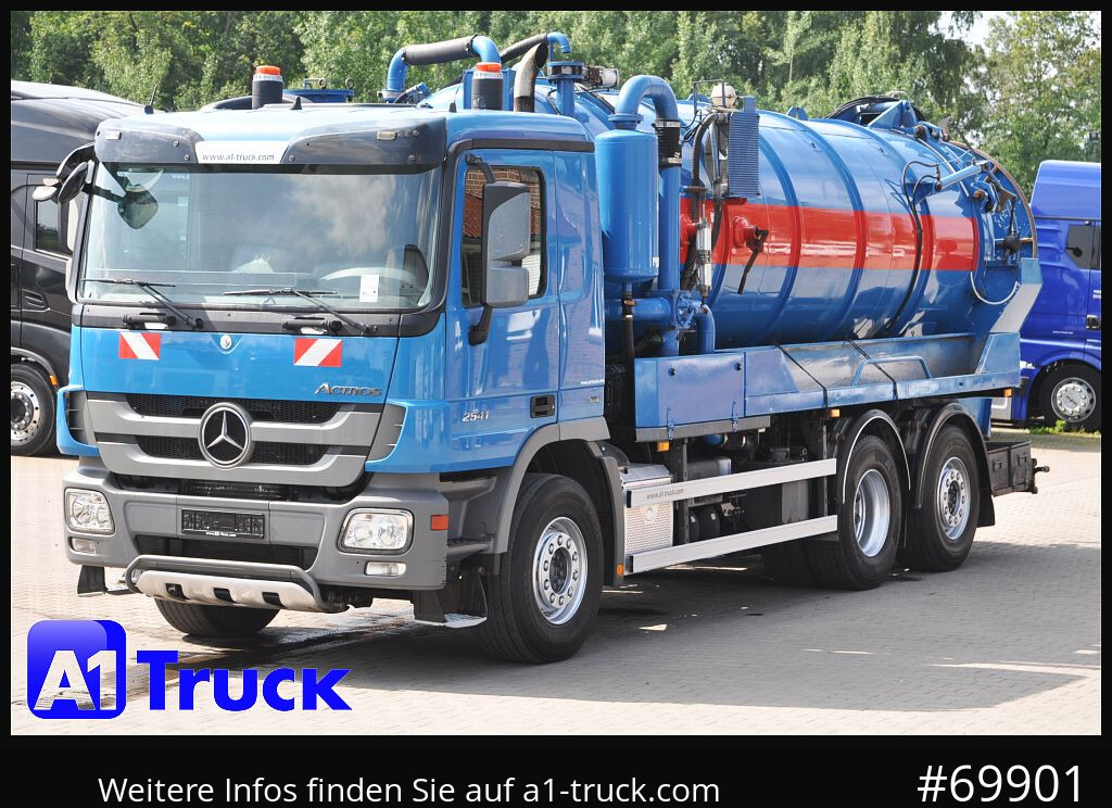 Caminhão limpa fossa MERCEDES-BENZ 2541 Actros Saug-Spülwagen  Hellmers, 15,5m³,