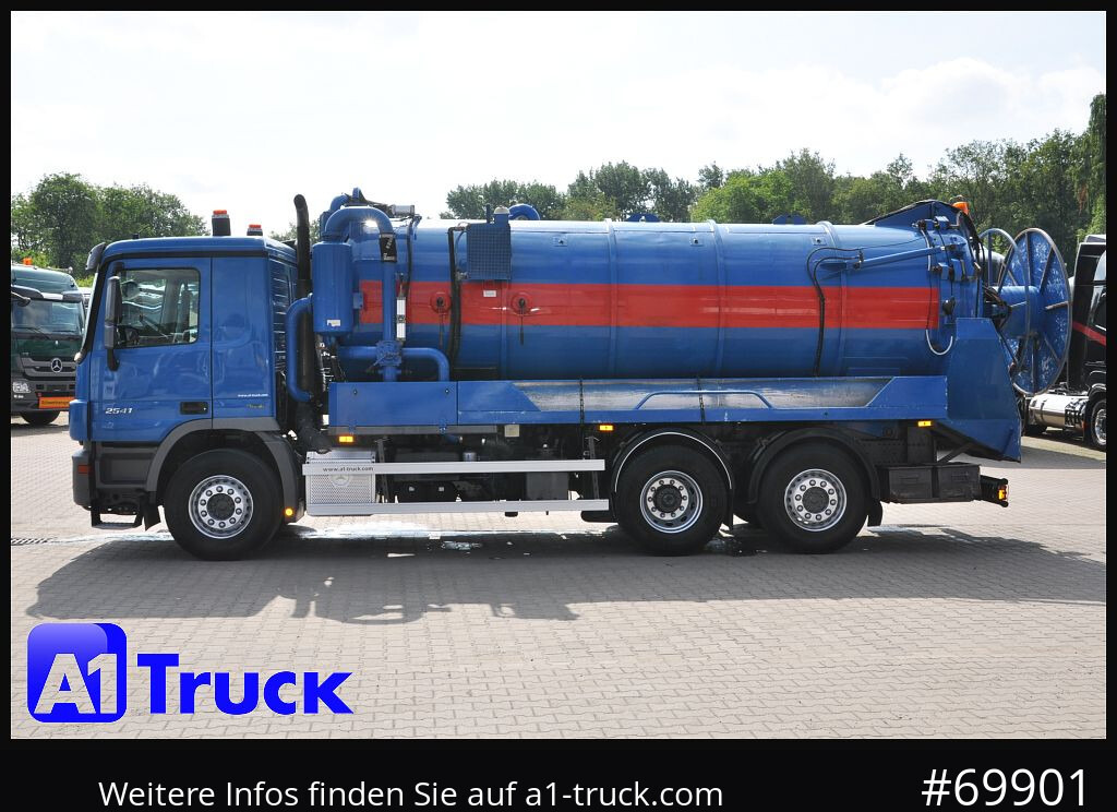 Caminhão limpa fossa MERCEDES-BENZ 2541 Actros Saug-Spülwagen  Hellmers, 15,5m³,