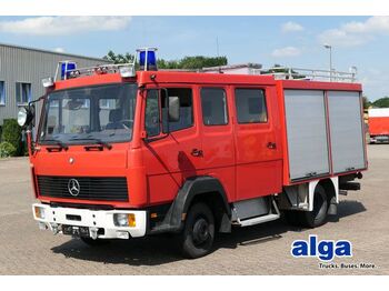 Carro de bombeiro Mercedes-Benz 814 F/Feuerwehr/Pumpe/9 Sitze