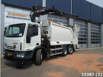 Caminhão de lixo Ginaf C 3127 N met Hiab 21 ton/mtr laadkraan: foto 1