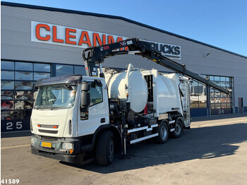 Caminhão de lixo Ginaf C 3130 Hiab 16 ton/meter laadkraan + container Washing: foto 1