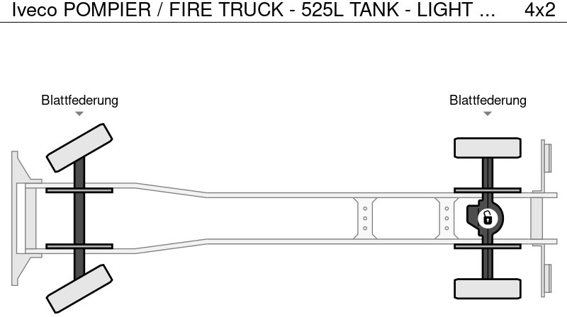 Carro de bombeiro Iveco POMPIER / FIRE TRUCK - 525L TANK - LIGHT TOWER - GENERATOR: foto 14