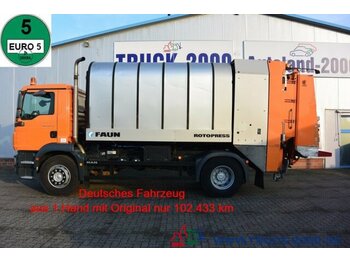 Caminhão de lixo para transporte de lixo MAN TGM 18.250BL Faun Rotopress 516 Zöller Schüttung: foto 1