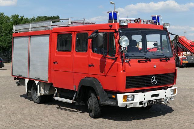 Carro de bombeiro, Carrinha cabine dupla Mercedes-Benz 814 F/Feuerwehr/Pumpe/9 Sitze: foto 3