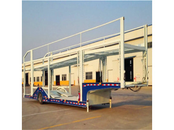  XCMG Official Manufacturer Flat Bed Container Car Transport Semi Truck Trailer - Semi-reboque transporte de veículos: foto 4