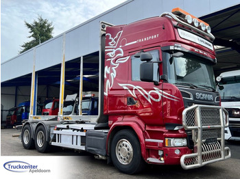 Scania R730 V8 6x4, Retarder, Craneframe, Euro 6 - Camião de transporte de madeira: foto 1