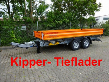 Reboque basculante Möslein  13 t Tandem 3- Seitenkipper Tieflader-- Neufahr: foto 2