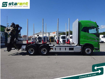 Camião de transporte de madeira Volvo FH16 750 6x4 Holzaufbau mit Kran (Tajfun LIV120Z): foto 4