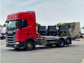 Camião transportador de contêineres/ Caixa móvel Scania S500 NGS Highline 6x2 - BDF - Full air - Loadlift - Navi - Retarder: foto 3