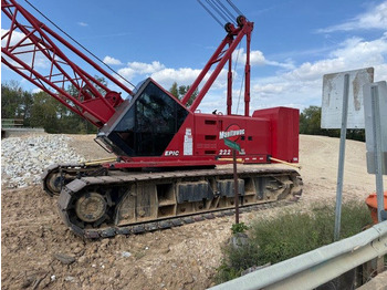 Guindaste sobre esteiras