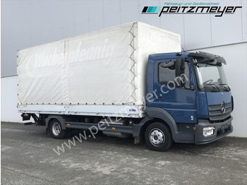 Camião de lona MERCEDES-BENZ Atego 818 L Pritsche+LBW, Klima, 2 x AHK: foto 2