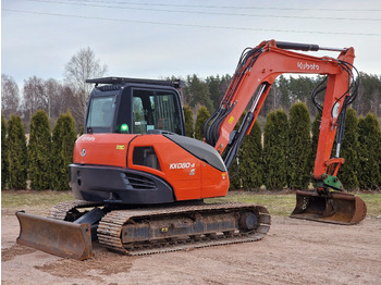 Mini escavadeira KUBOTA KX080-4. Metal tracks.: foto 5