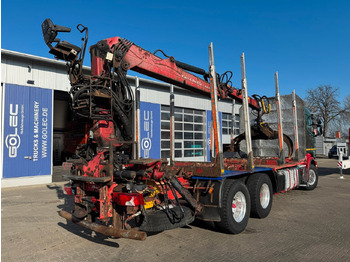 Camião de transporte de madeira, Camião grua Scania R560 6x4 Holztransport Kran LOGLIFT HIAB 140S79R: foto 2
