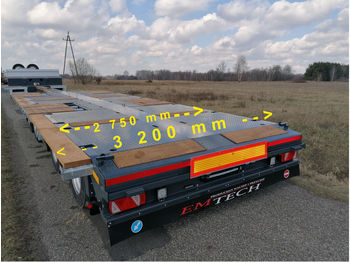 Semi-reboque baixa novo EMTECH 4.NNZ-1R-2N (2 750 !, NA) - Z MAGAZYNU / ST: foto 1