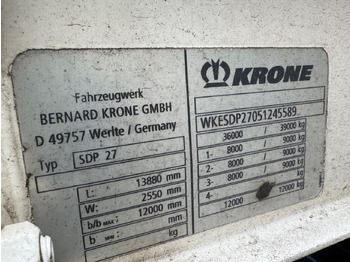 Semi-reboque plataforma/ Caixa aberta Krone SDP 27 SDP 27 , Edscha-Verdeck, Ex-Fahrschule: foto 5
