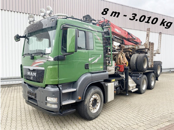 Camião de transporte de madeira MAN TGS 26.480