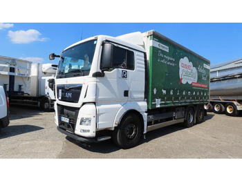 Camião de lona MAN TGX 26.480 446577 KM! RETARDER+ liftaxel + moving axel: foto 5