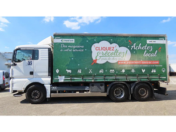 Camião de lona MAN TGX 26.480 446577 KM! RETARDER+ liftaxel + moving axel: foto 4
