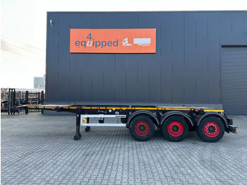 Semi-reboque transportador de contêineres/ Caixa móvel Burg 20FT ADR (EX/II, EX/III, FL, AT), Leeggewicht: 3.690kg, SAF INTRADISC, 2x liftaxle, ALCOA, NL-Chassis: foto 2