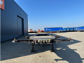 Semi-reboque transportador de contêineres/ Caixa móvel Burg 20FT ADR (EX/II, EX/III, FL, AT), empty weight: 3.690kg, SAF INTRADISC, 2x liftaxle, ALCOA, NL-Chassis, APK/ADR: 07-2025: foto 4