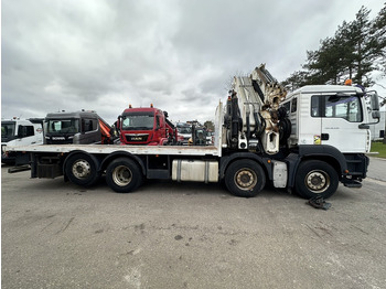 Camião grua MAN TGA 35.430 8x2 + CRANE HIAB 700 E-6 + JIB 165X-3 - RETARDER - PLATFORM 6m70~8m50 EXTENDABLE - MANUAL GEARBOX ZF - LIFT + STEERING AXLE: foto 3