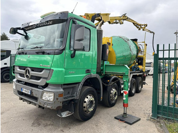 Camião betoneira Mercedes-Benz ACTROS 3241 8x4 PUMI PM M 21-3 (21m) Putzmeister - *238.000km* / 1586H - EPS - BLADVERING / NAAFREDUCTIE: foto 4 Camião betoneira Mercedes-Benz ACTROS 3241 8x4 PUMI PM M 21-3 (21m) Putzmeister - *238.000km* / 1586H - EPS - BLADVERING / NAAFREDUCTIE: foto 4