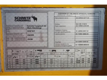 Reboque de lona Schmitz CARG SCB3ST CoC Documents, TuV Loading Certificate: foto 5