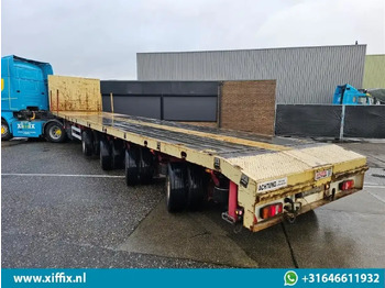 Semi-reboque plataforma/ Caixa aberta ES-GE 4-ass. Vlakke uitschuifbare Mega oplegger / 4x gestuurd / 14129: foto 3