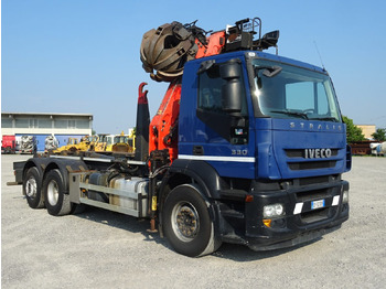 Camião polibenne, Camião grua IVECO STRALIS 330: foto 3