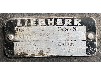Comando final para Máquina de construção Liebherr Fahrantrieb FAT650E508.  ID-Nr.933326301 - ID-Nr.90006861.   PR754-990, RL64-1127, LU1050J-1014.  #933326301.0194#: foto 3