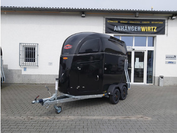 Reboque para cavalos Pferdeanhänger Böckmann Comfort Esprit black Set Sattelkammer Trittschutz 100km/H 2400kg Modell 2024: foto 2