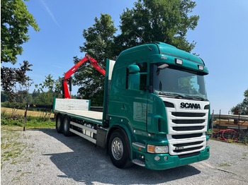 Camião de caixa aberta/ Plataforma, Camião grua SCANIA R 480 6x2 Palfinger 16502: foto 3