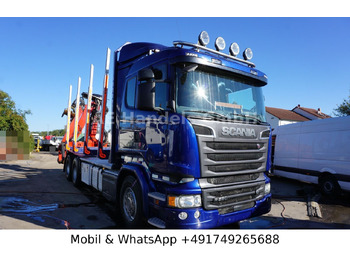 Camião de transporte de madeira SCANIA R 580