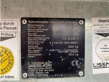 Plataforma aérea Lissmac Maurerbühne MAB 3001: foto 1