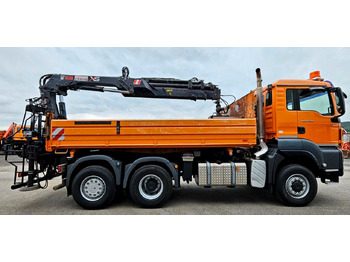 Camião basculante, Camião grua MAN TGS 28.360 6x4-4 HIAB 144E-4 Kran Euro5: foto 2