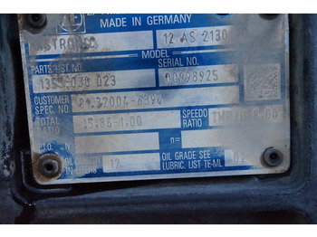 Caixa de velocidade para Camião ZF 12AS2130DD TGS  81.32004-6396: foto 5